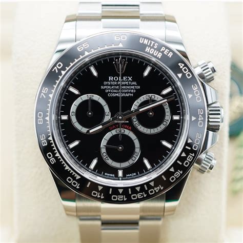 2023 rolex daytona black dial.